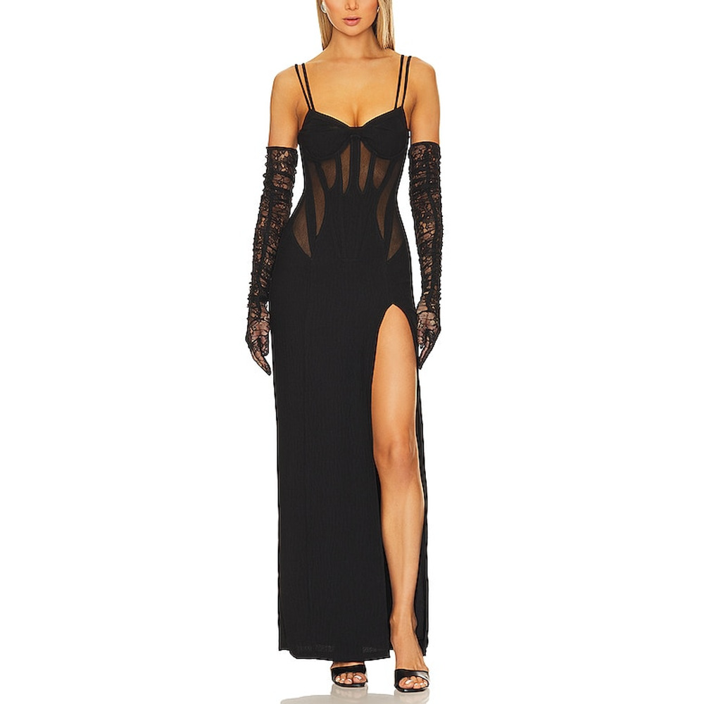 Nbd 'Estrella' Black Maxi Dress Size M - NWT